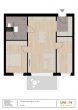 Grundriss_3-Zimmerwohnung_Bad links - Tolle 3-Zimmerwohnung in der UNION Lustenau