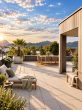 Dachterrasse - Penthouse über den Dächern von Lustenau. 63 m² Wohnraum. 72 m² Dachterrasse.
