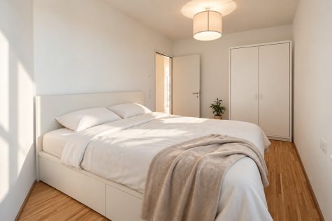Penthouse über den Dächern von Lustenau. 63 m² Wohnraum. 72 m² Dachterrasse. - Schlafzimmer (19931)