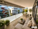 Terrasse_Einrichtigungsvorschlag - Hard-Seenähe: Tolle 2-Zimmerwohnung mit großzügiger Sonnenterrasse